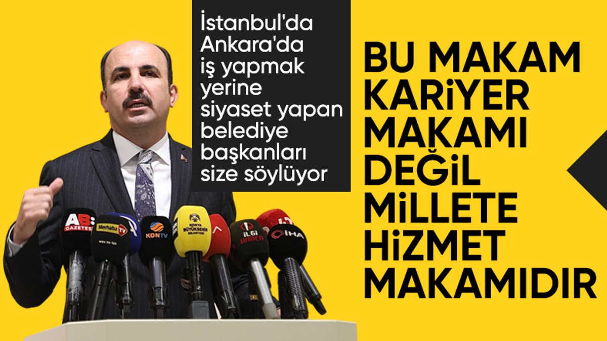 Uğur İbrahim Altay’dan İmamoğlu ve Yavaş’a tepki: Belediyecilik yapın