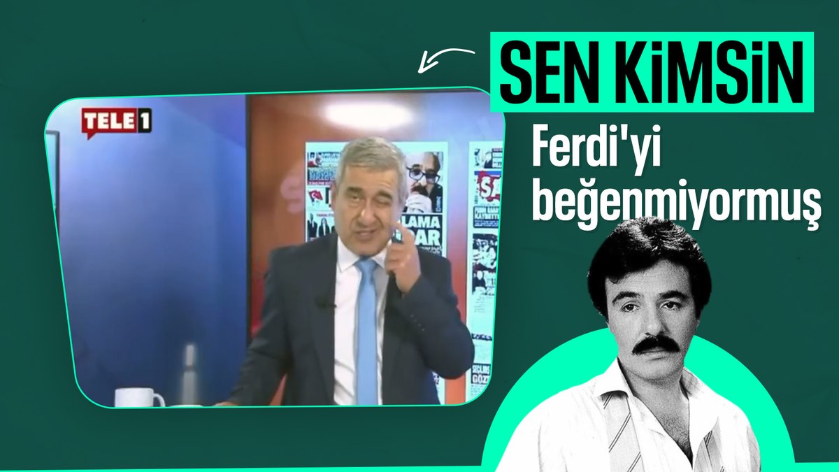 TELE 1 sunucusundan ‘Ferdi Tayfur’ yorumu: Ağlak arabesk yapan birinden bahsediyoruz