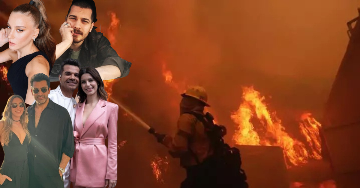 Türk ünlülerinde de yangın bölgesinde evleri var