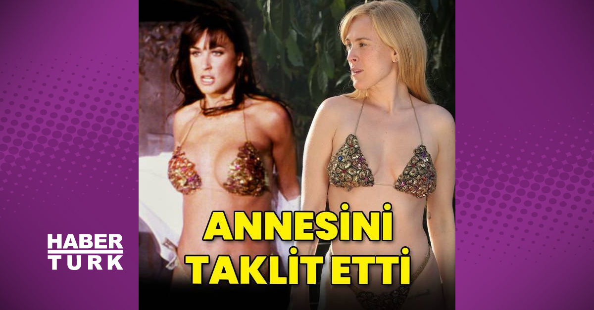 Rumer Willis annesi Demi Moore’un 30 yıl önceki halini taklit etti